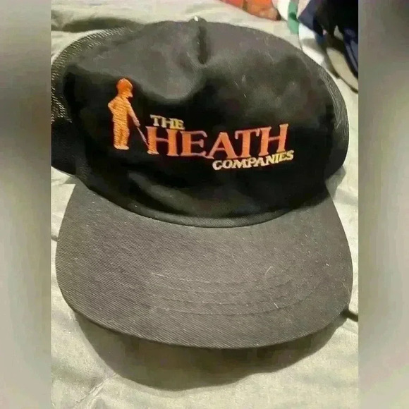 Vintage trucker style hat adjustable  back black - Picture 2 of 4